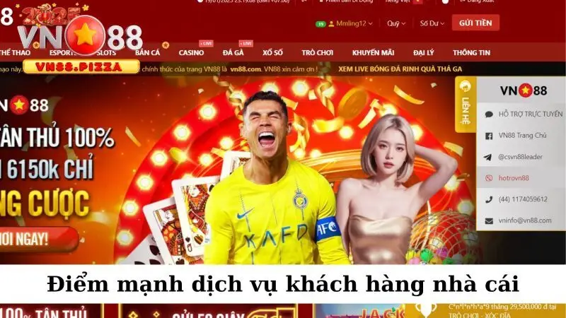 Liên hệ VN88 1 Điểm mạnh dịch vụ khách hàng nhà cái